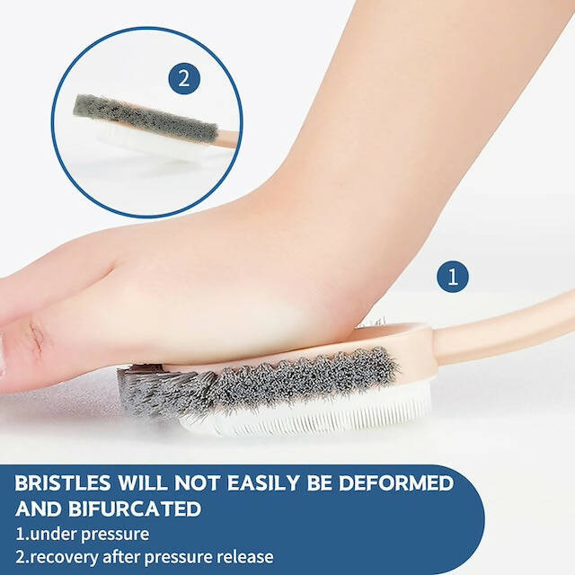 Long Handle Shoe Brush Cleaner, Professional Shoe Cleaning Brush, Multifunctional Long-Handled Shoe Brush, Can be Hung Design