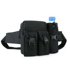 Waist bag with bottle holder