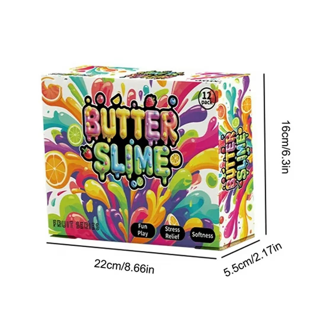 12 Pack Butter Slime Kit for Kids