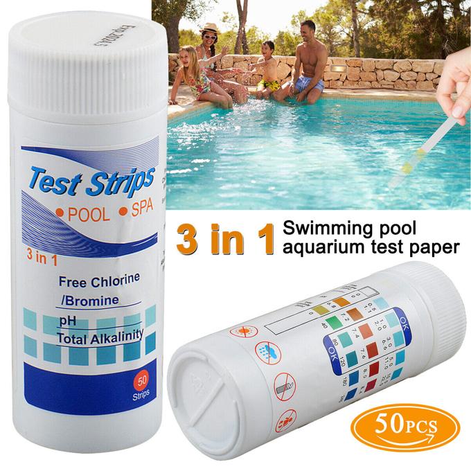 Chlorine Dip Test Strips Swimming Pool Water SPA Hot Tub PH Tester Paper