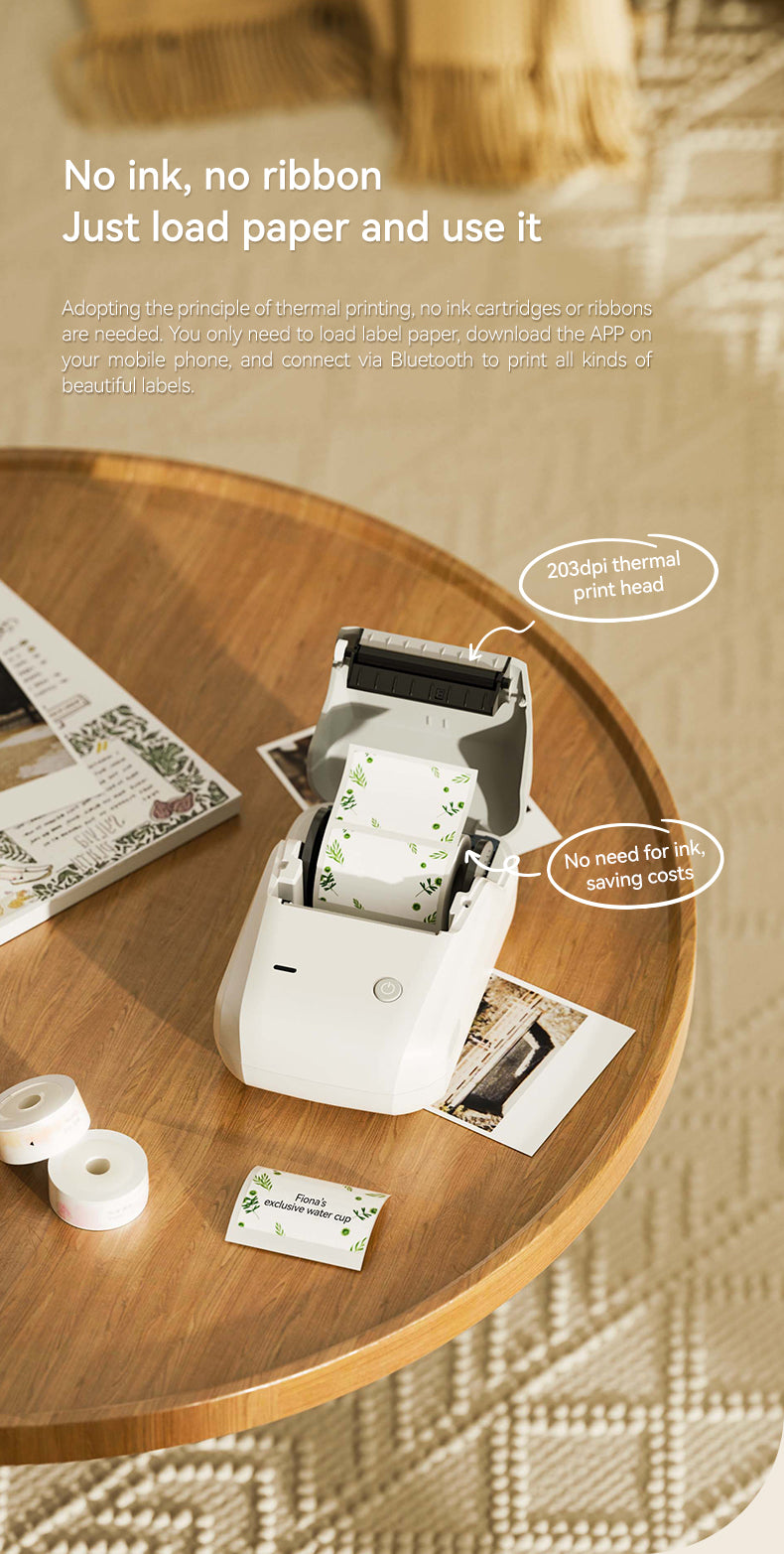 Niimbot B1 Portable Thermal Printer Handheld Adhesive label printer For Wireless Bluetooth Tag Price Color Rolls Label Maker