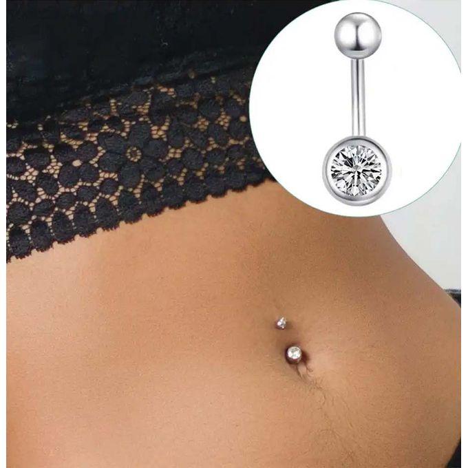 Crystal Piercing Navel Surgical Steel Rhinestone Belly Button Rings
