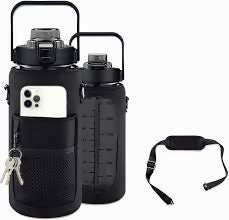 Water bottle with pouch