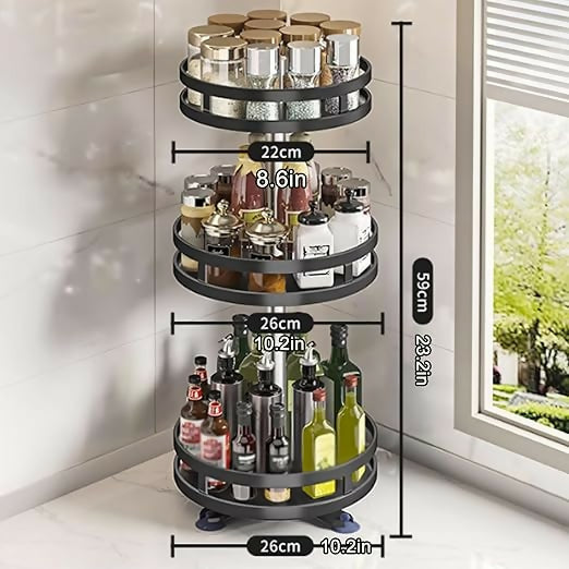 Rotating Spice Rack – 3 Tier