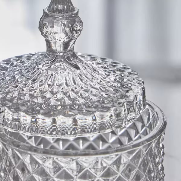 Crystal Glass Candy Jar 10.5×12.5cmn