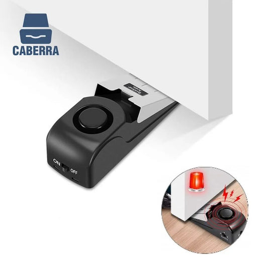 Door Stopper Alarm, Door Stopper with 120db Security Alarm, Floor Wedge Door Stop Siren, Door Security Devices
