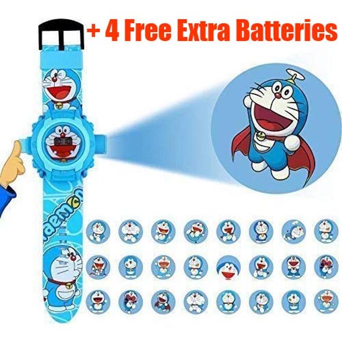 Kids 24 Images Projector Toy Digital Watch with Cartoon Face for Mickey Mouse or Sofia the First