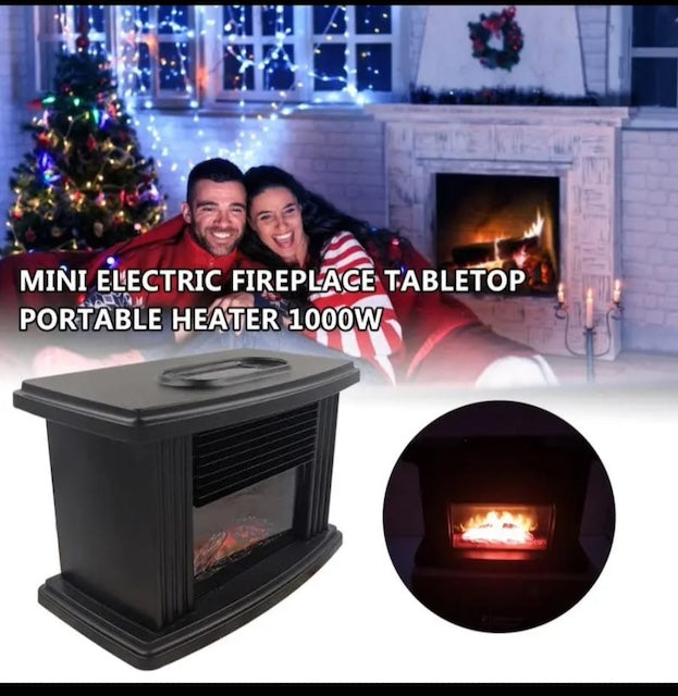 Electric Fireplace, Fireplace Accessories, Electric Fireplace Heater For Home With Remote Control, Portable Indoor Space Heater