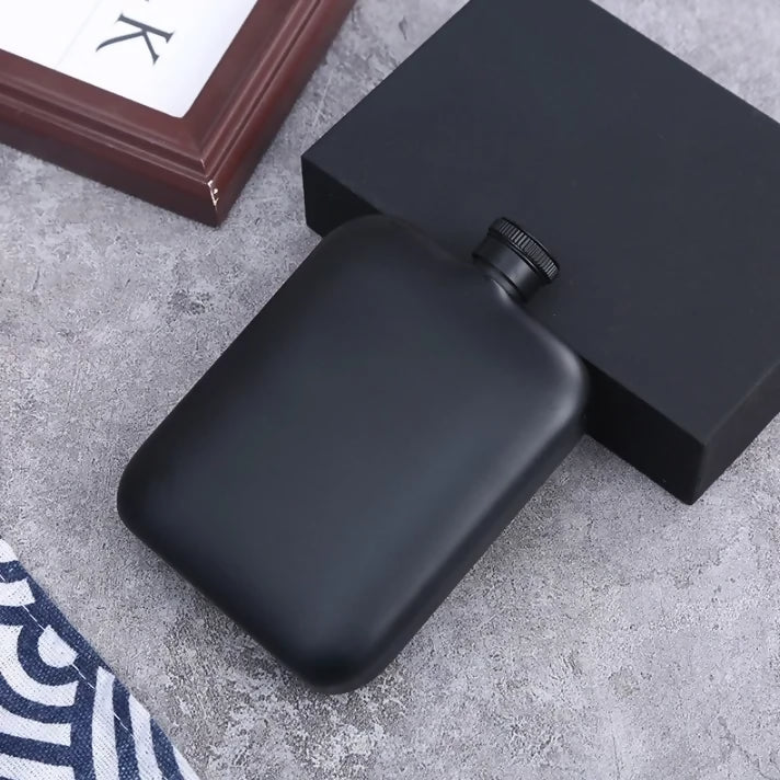 Matte black Hip Flask