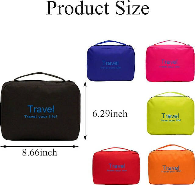 Large Capacity Oxford Material Make-Up/Toiletries Bag, Portable Shower Tote Bag, Large Waterproof Travel Makeup Bag