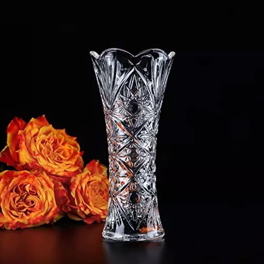 23.5cm Elegant Glass Vase