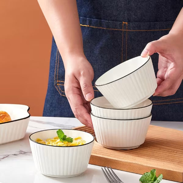 5pc Ceramic Bake & Serve Bowl Set