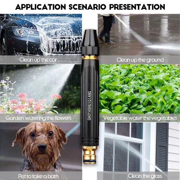 High Pressure Car Wash Adjustable Water Gun Straight Nozzle Connector Sprinkler For Lawn Garden