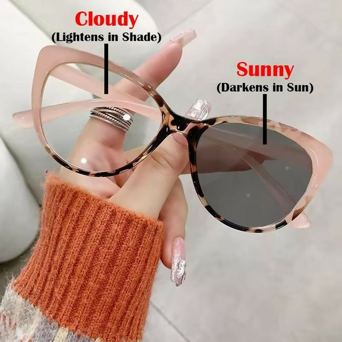 Hawksbill Cat Eye Photochromic Sunglasses
