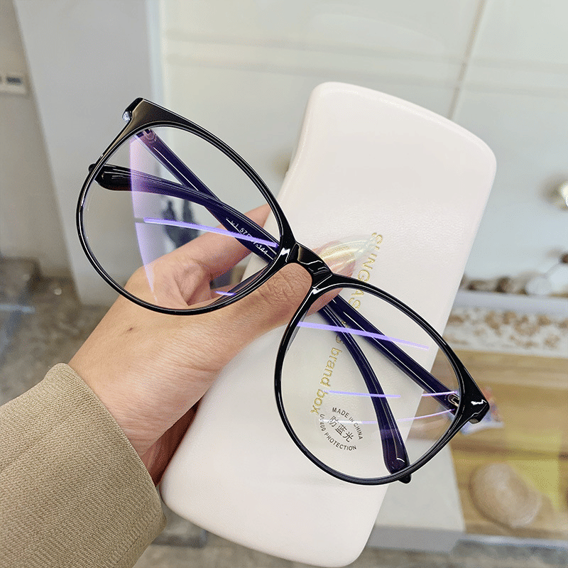 Unisex Transparent Anti-Blue Light Computer Glasses - Eye Strain Blocking Eyewear