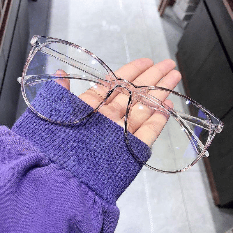 Unisex Transparent Anti-Blue Light Computer Glasses - Eye Strain Blocking Eyewear