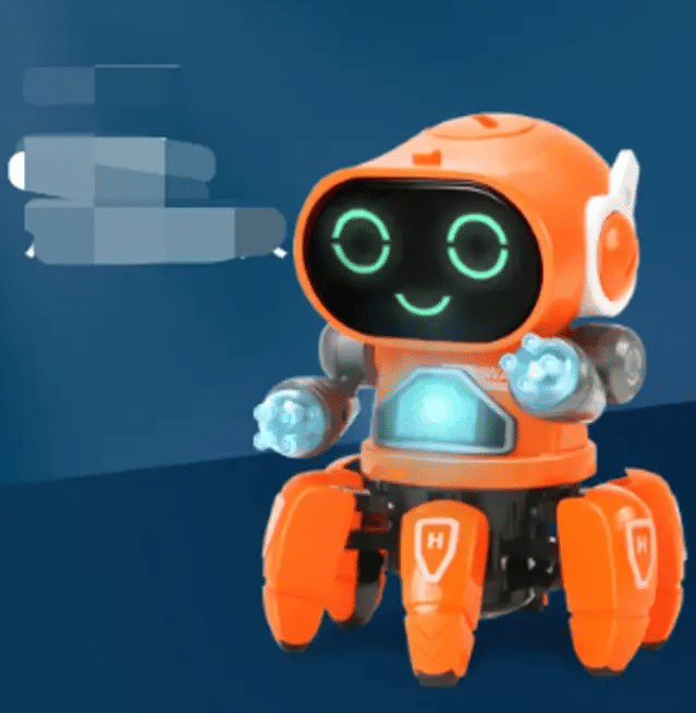Electric Six-Claw Dancing Fish Robot Toy with Lights