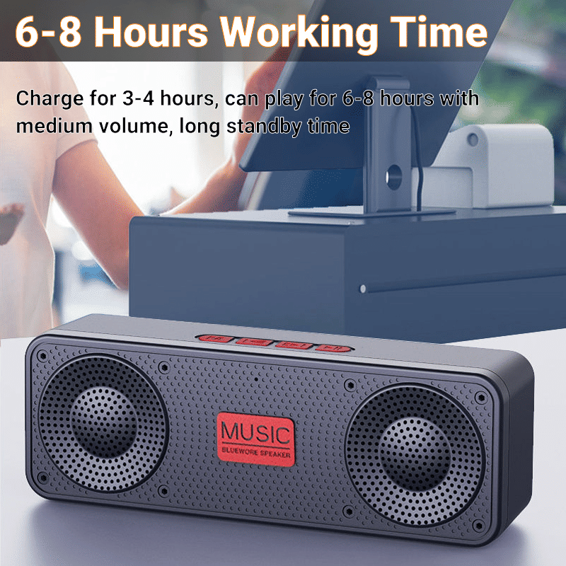 Portable Bluetooth Speaker HD Sound, True Wireless Stereo, Long Playtime