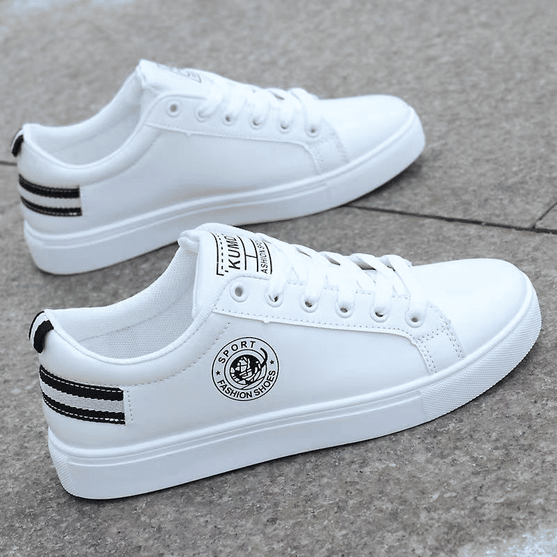 Men's Lightweight Breathable Outdoor Casual Running Sneakers - White