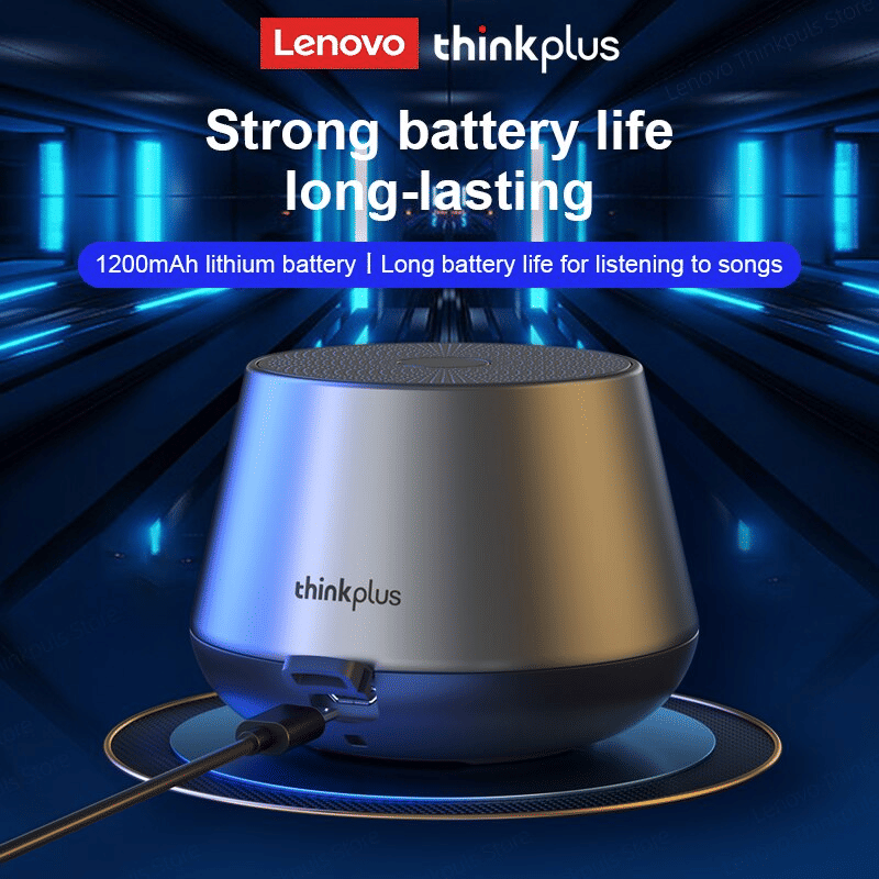 Lenovo Thinkplus K3 Pro Wireless Speaker: BT 5.0, HD Calls, Deep Bass, 1200mAh Battery Portable