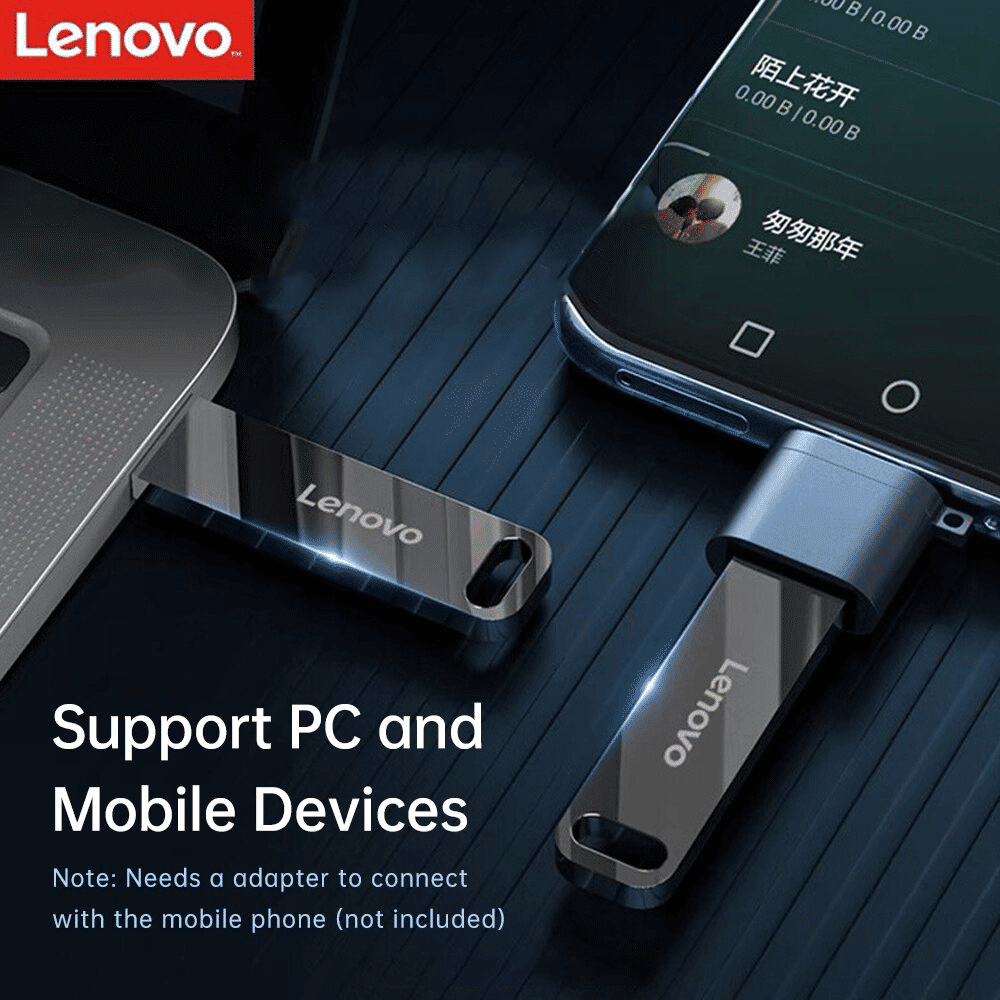 Lenovo SX1 USB Flash Drive 8GB–128GB USB3.1 High-Speed
