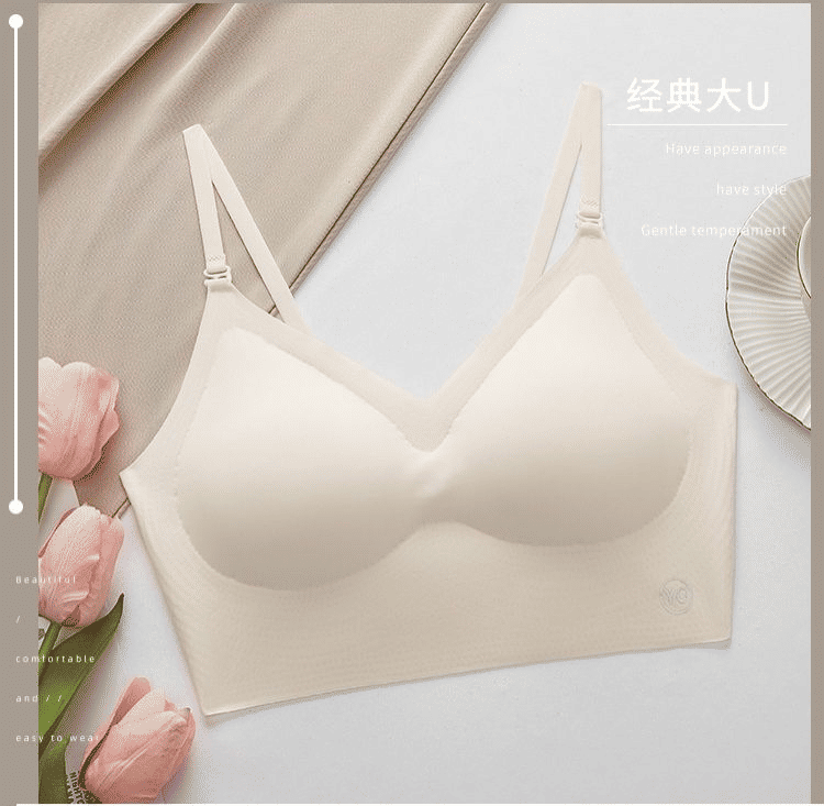 Invisible Deep U Plunge Backless Bra for Dresses with Transparent Straps Push-Up