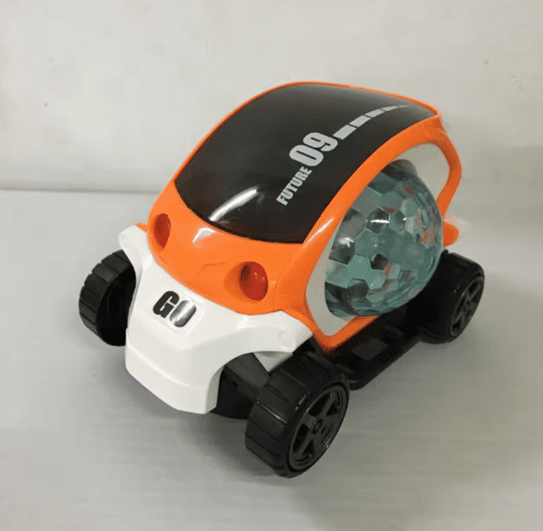 Induction Lighting Musical Sensory Crawling Toy Car for Kids