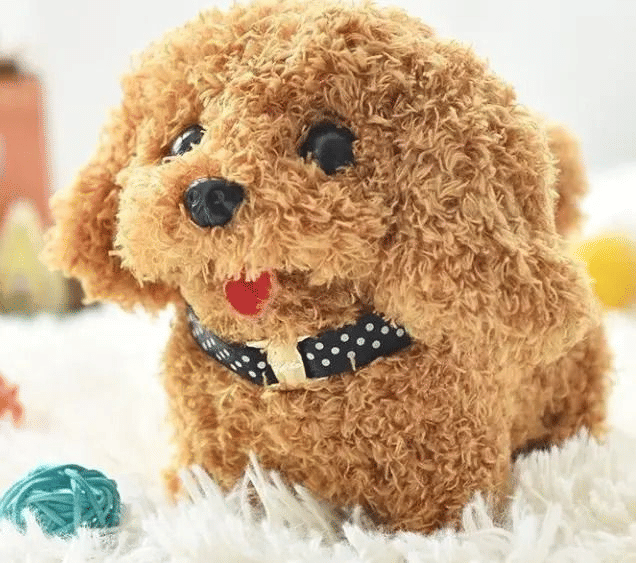 Generic Interactive Walking Puppy Dog Toy Plush Electronic Pet Brown