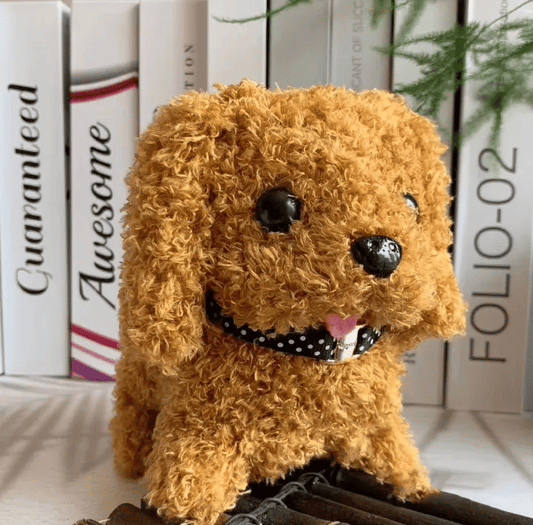 Generic Interactive Walking Puppy Dog Toy Plush Electronic Pet Brown