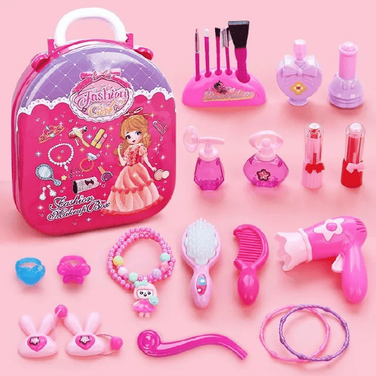 Generic 3-in-1 Kids Makeup Toy Set, 36-Piece Pretend Play Vanity