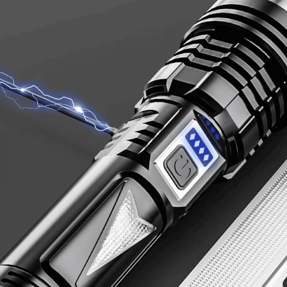 High Strong Light USB Rechargeable LED Flashlight Tactical Torch Camping Lamp