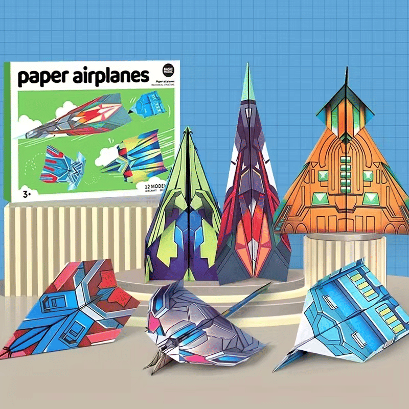 Complete Paper Airplane Folding Kit for Kids Beginners