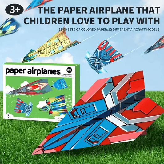 Complete Paper Airplane Folding Kit for Kids Beginners