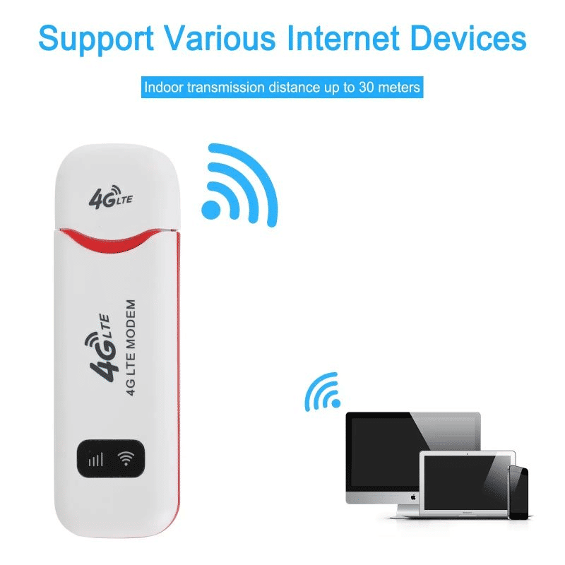 Portable 4G LTE Wireless USB WiFi Dongle - 150Mbps Mobile Broadband Hotspot
