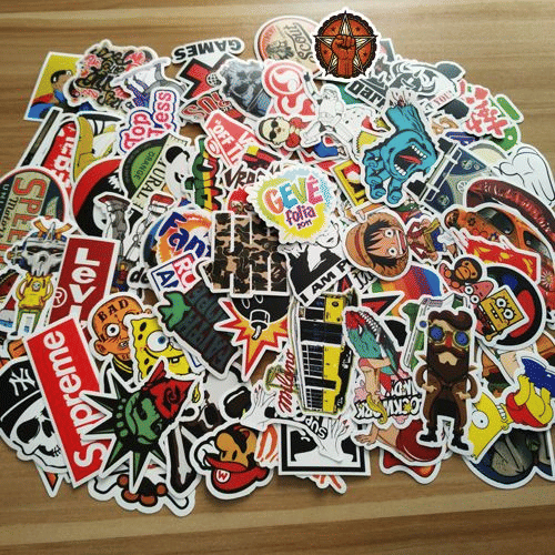 100PCS Graffiti Sticker Set for Laptop and Vehicle