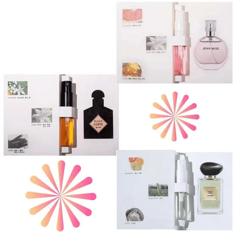 Generic Ladies Card Perfume 2ml Test Tube Sample Set 3pcs