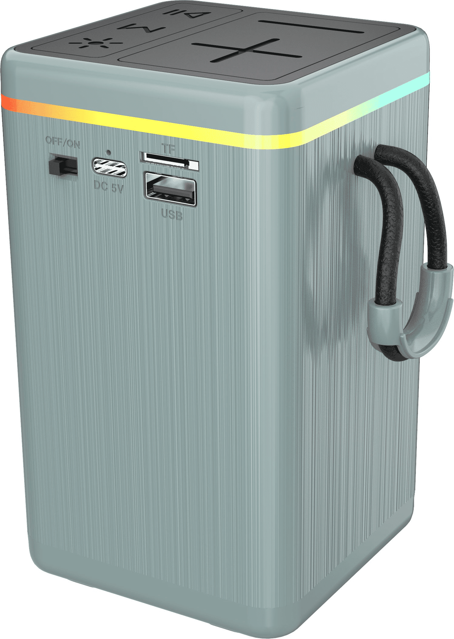 Portable Wireless Bluetooth Speaker RGB Light Subwoofer Stereo Outdoor Bass