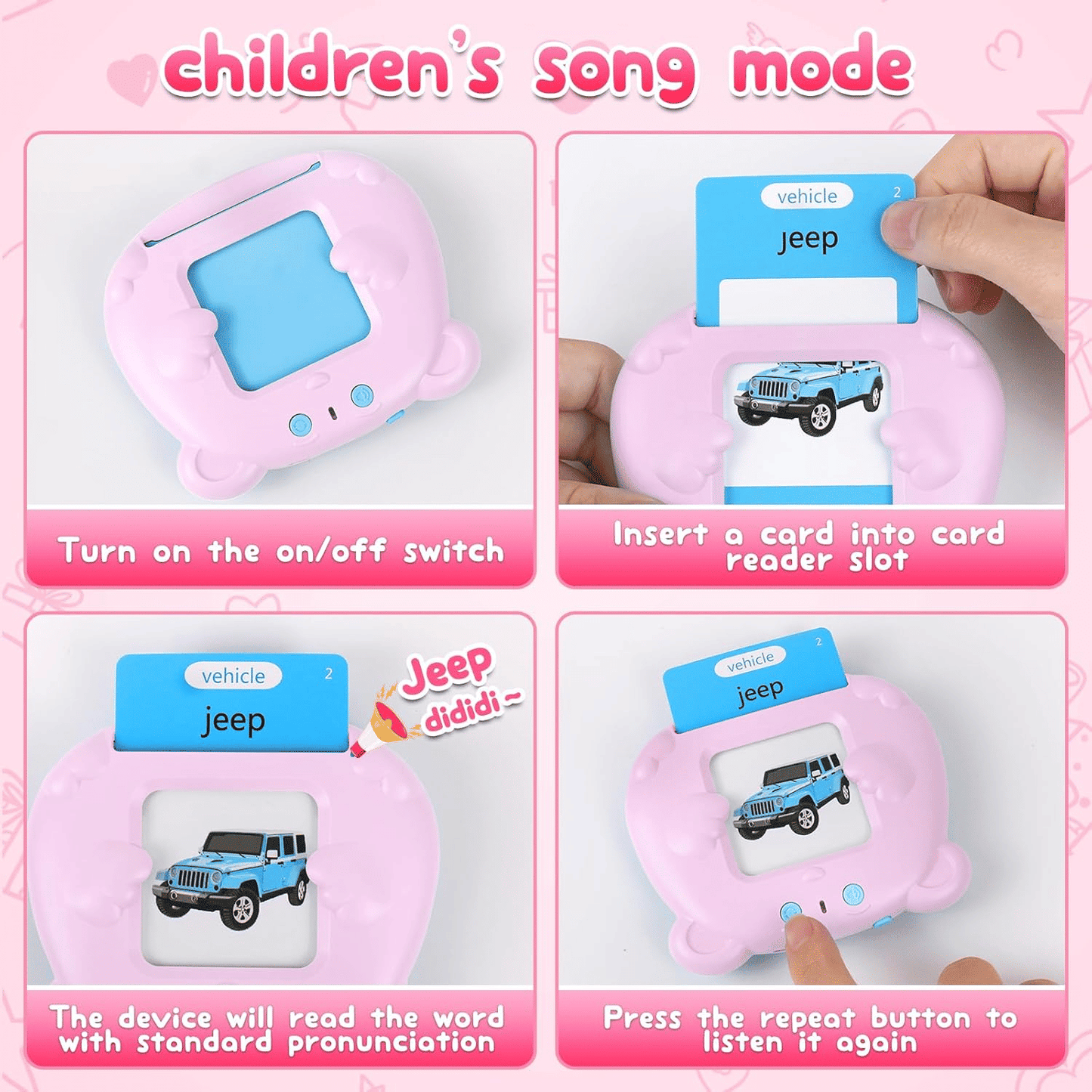 224 Sight Words Talking Flash Cards for Toddlers Educational Toy