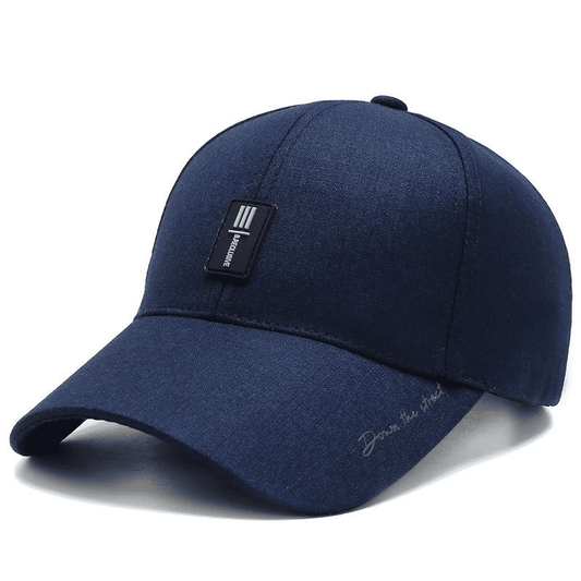 Men's Premium Adjustable Polyester Baseball Cap: Wide Brim, Breathable, Stylish, Outdoor