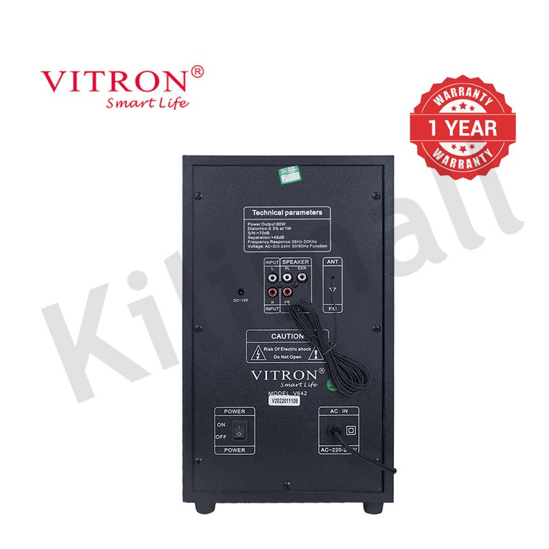 Vitron 3.1CH V642 X-Bass Home Theatre System Bluetooth USB SD MP3 FM Radio 10000W