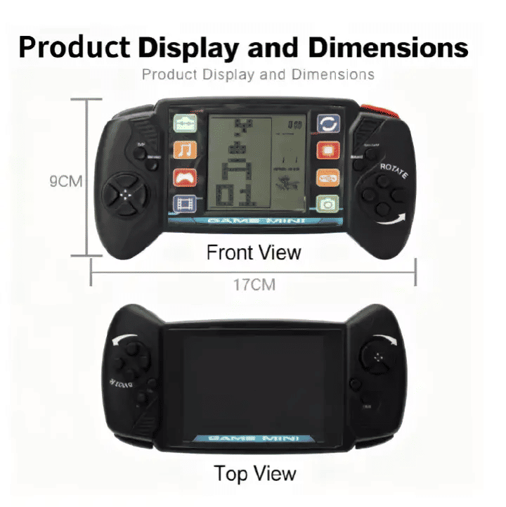 Portable Handheld Brick Game Console Nostalgic Educational Toy