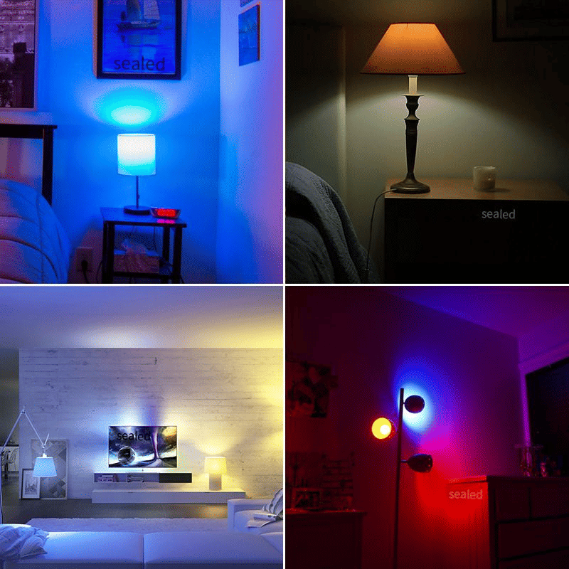 Generic 10W B22 Smart LED Bulb RGB Music Sync 2-Pack