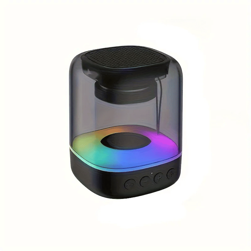 Cool Speaker Mini Portable Wireless Bluetooth Speaker with Dazzling RGB Light