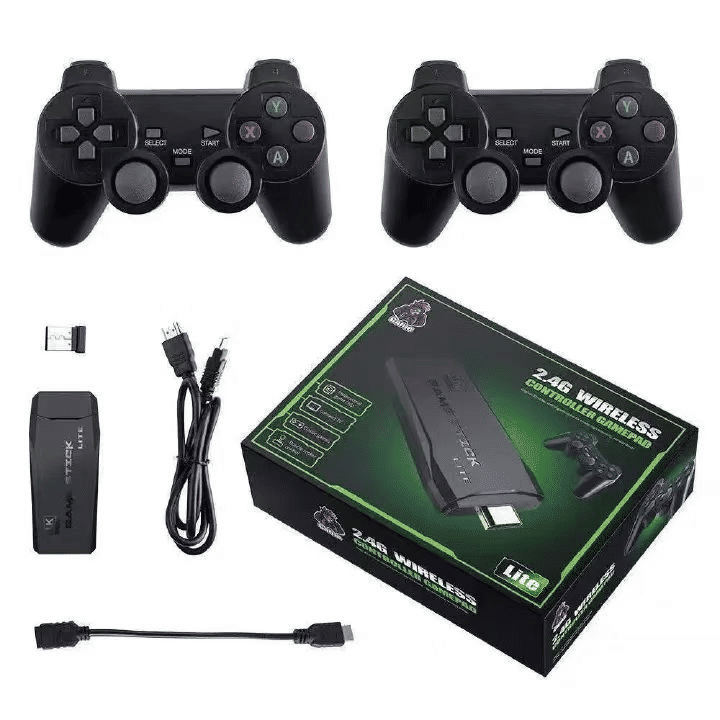 Retro M8 64GB Wireless HDMI Game Console with Dual Player Arcade Controllers