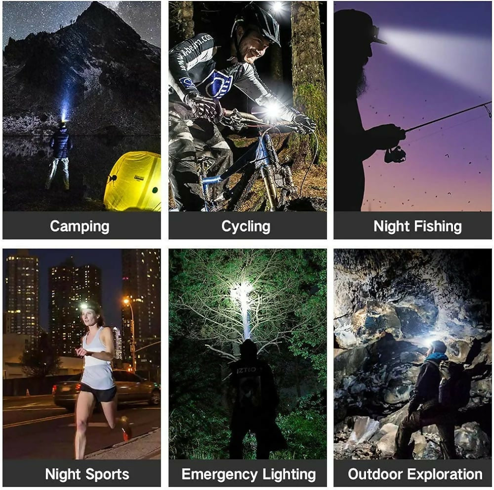 Easy to Operate 8 lumen Led headlight/rechargeable waterproof headlights