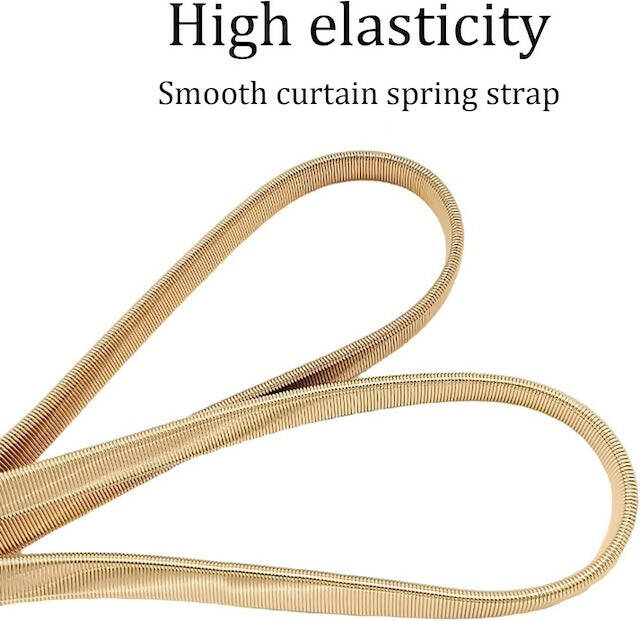 Spring Curtain Tiebacks, Metal Leaves Curtain Holdbacks, Adjustable Curtain Straps, Curtain Clips for Home Window Decoration