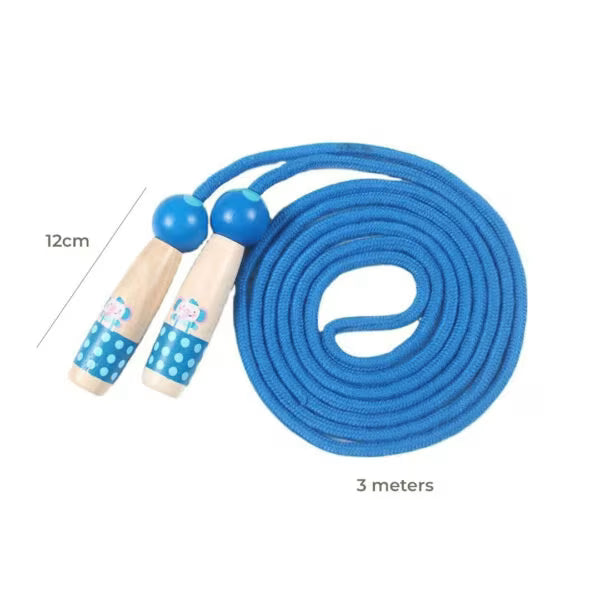 Wooden Handle Skipping Rope for Kids