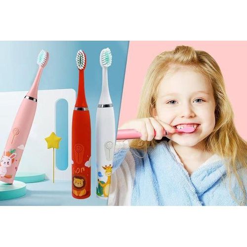 Smart Kids Electric Toothbrush – Battery Operated & Rechargeable Options with Replaceable Heads