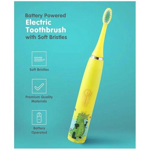Smart Kids Electric Toothbrush – Battery Operated & Rechargeable Options with Replaceable Heads