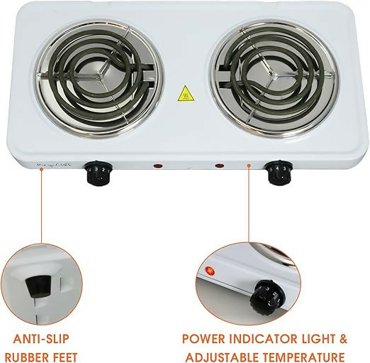Electric TWO Double Burner Spiral Cooker
